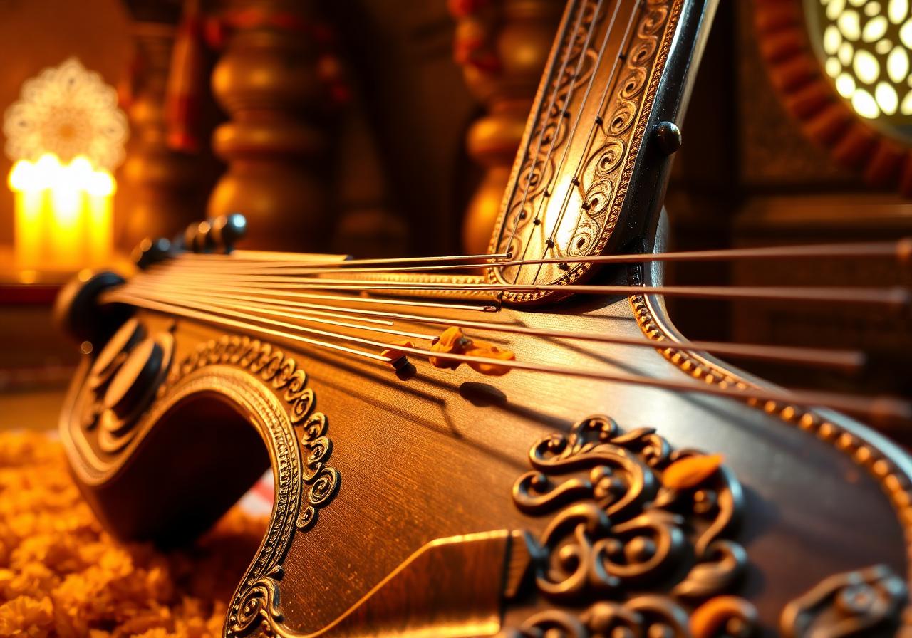 Veena · ornamental detail